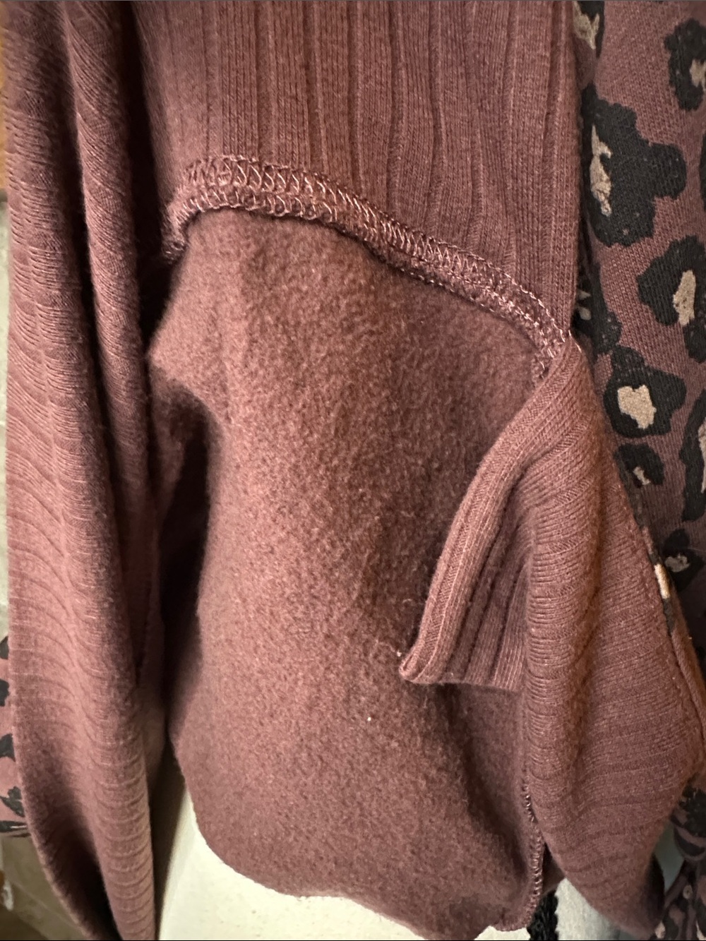Maurices Willowsoft Leopard Print Tunic Sweatshirt XL Cozy Crewneck Pullover - Picture 10 of 12